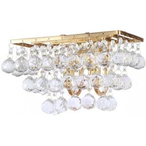 Litecraft Wall Light Crystal Effect Traditional 2 Arm - Polished Brass Clearance Litecraft Wall Light Crystal Effect Traditional 2 Arm - Polished Brass Clearance