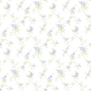 Pf38152 - Pretty Prints Trailing Floral Blue Purple Green Galerie Wallpaper Pf38152 - Pretty Prints Trailing Floral Blue Purple Green Galerie Wallpaper