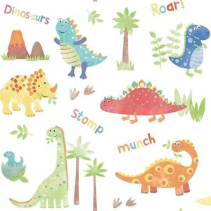 G78364 - Tiny Tots 2 Dinosaurs Primary Galerie Wallpaper G78364 - Tiny Tots 2 Dinosaurs Primary Galerie Wallpaper
