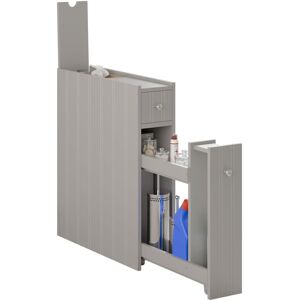 Tylor & Brown Slim Bathroom Storage Cabinet, Narrow & Compact Freestanding Organizer Grey Tylor & Brown Slim Bathroom Storage Cabinet, Narrow & Compact Freestanding Organizer Grey