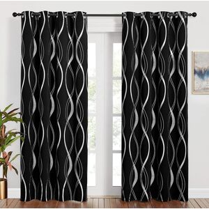 Pony Dance Thermal Door Curtains Blackout - Foil Decorative Black Curtains Silv Pony Dance Thermal Door Curtains Blackout - Foil Decorative Black Curtains Silv
