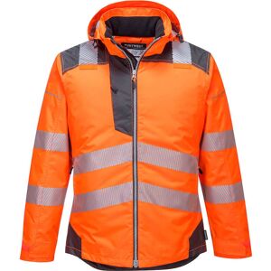 Portwest Pw3 Hi Vis Winter Rain Jacket Orange / Grey 2xl Portwest Pw3 Hi Vis Winter Rain Jacket Orange / Grey 2xl
