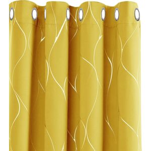 Deconovo Eyelet Blackout Curtains, Decoration Thermal Insulated Curtains, Wave Deconovo Eyelet Blackout Curtains, Decoration Thermal Insulated Curtains, Wave