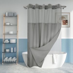 River Dream No Hook Slub Textured Shower Curtain With Waterproof Peva Liner Set - 71" X 74" River Dream No Hook Slub Textured Shower Curtain With Waterproof Peva Liner Set - 71" X 74"