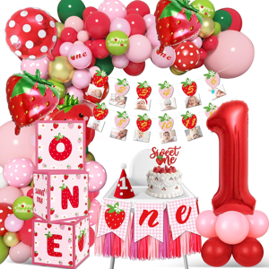 Does Not Apply 1st Birthday Decorations For Girls, 84 Pcs Berry First Birthday Decorations Girl Does Not Apply 1st Birthday Decorations For Girls, 84 Pcs Berry First Birthday Decorations Girl