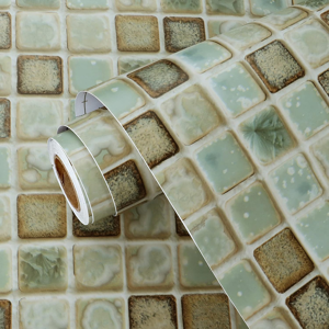 Does Not Apply Green Mosaic Wallpaper Bathroom Waterproof Wallpaper Peel And Stick Kitchen Wall Does Not Apply Green Mosaic Wallpaper Bathroom Waterproof Wallpaper Peel And Stick Kitchen Wall
