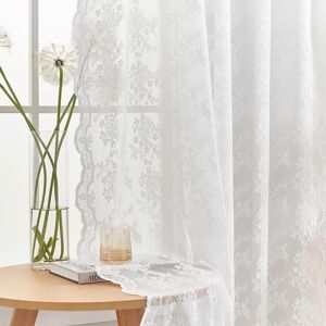 Yj Yanjun Lace Curtains For Windows 54 Inch Drop Vintage Flowers And Branch Net Yj Yanjun Lace Curtains For Windows 54 Inch Drop Vintage Flowers And Branch Net