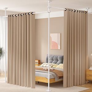 weldun Room Divider No Drilling Curtain Rod Wall Divider For Room Separation, 227-312 weldun Room Divider No Drilling Curtain Rod Wall Divider For Room Separation, 227-312