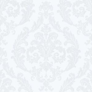 G67606-Palazzo2 Damask White Galerie Wallpaper G67606-Palazzo2 Damask White Galerie Wallpaper
