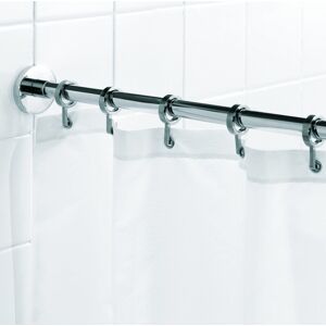 Croydex Luxury Shower Curtain Pole 2500mm Aluminium Rod With 12 Curtain Rings Croydex Luxury Shower Curtain Pole 2500mm Aluminium Rod With 12 Curtain Rings