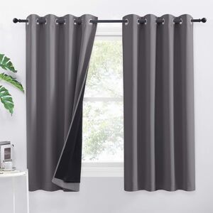 Pony Dance Blackout Curtains For Bedroom - Grey Double Layers Thermal Insulated Pony Dance Blackout Curtains For Bedroom - Grey Double Layers Thermal Insulated