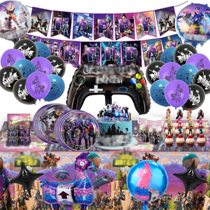 Does Not Apply 77pcs Video Game Birthday Decorations For Boys, Party Tableware Set Gaming Cake Does Not Apply 77pcs Video Game Birthday Decorations For Boys, Party Tableware Set Gaming Cake