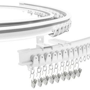 Does Not Apply Bendable Curtain Rail For Bay Window 3m/9.8ft Flexible Curved Ceiling Curtain Tr Does Not Apply Bendable Curtain Rail For Bay Window 3m/9.8ft Flexible Curved Ceiling Curtain Tr