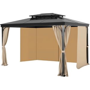 Vevor Gazebo Privacy Curtain 13' X 10' X 7' Gazebo Curtains Khaki Vevor Gazebo Privacy Curtain 13' X 10' X 7' Gazebo Curtains Khaki