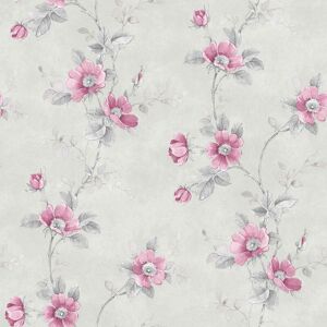 Rg35733 - Rose Garden Vine Roses Silver Grey Galerie Wallpaper Rg35733 - Rose Garden Vine Roses Silver Grey Galerie Wallpaper