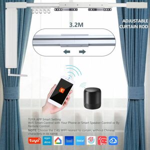 Lakaga 126'' 3.2m Motorized Curtain Tracks Motor Wifi App Control Fit Alexa Google Home Lakaga 126'' 3.2m Motorized Curtain Tracks Motor Wifi App Control Fit Alexa Google Home