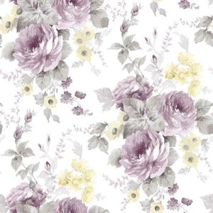 Rg35725 - Rose Garden Trailing Roses Purple Lilac Galerie Wallpaper Rg35725 - Rose Garden Trailing Roses Purple Lilac Galerie Wallpaper