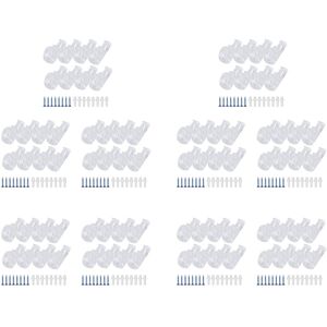 80pcs Curtain Clear P Clips Hook,Roller Blind Clips Child Safety Chain Cord9218 80pcs Curtain Clear P Clips Hook,Roller Blind Clips Child Safety Chain Cord9218