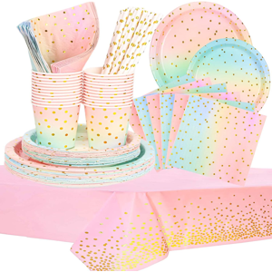 Does Not Apply 101 Pcs Party Tableware Set - Kids' Birthday & Wedding Party Pack For 20 Guests Does Not Apply 101 Pcs Party Tableware Set - Kids' Birthday & Wedding Party Pack For 20 Guests