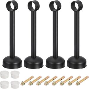 Uxcell 4 Set Ceiling Mount Curtain Rod Bracket, 32x250mm Stainless Steel Rod Holders Uxcell 4 Set Ceiling Mount Curtain Rod Bracket, 32x250mm Stainless Steel Rod Holders