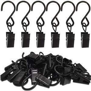 Sodial 3x(100pcs Metal S Hooks Curtain Clips Hanging Party Lights Clip Hangers8861 Sodial 3x(100pcs Metal S Hooks Curtain Clips Hanging Party Lights Clip Hangers8861