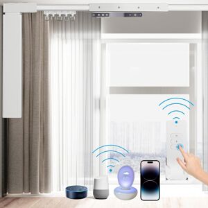 Lakaga 3.2m Motorized Curtain Tracks Wifi App Control Alexa Curtains Rods Smart Home Lakaga 3.2m Motorized Curtain Tracks Wifi App Control Alexa Curtains Rods Smart Home