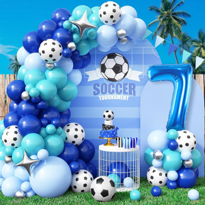 Does Not Apply Football 7th Birthday Decorations For Boys, Royal Blue Teal Light Blue Balloons Does Not Apply Football 7th Birthday Decorations For Boys, Royal Blue Teal Light Blue Balloons