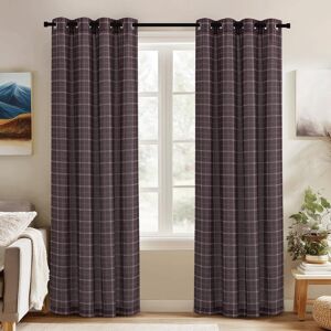 Pony Dance Gingham Checked Curtains 52x84 Inch 2 Panels Angora Red Printed Tart Pony Dance Gingham Checked Curtains 52x84 Inch 2 Panels Angora Red Printed Tart