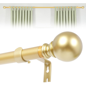 Does Not Apply Gold Extendable Curtain Poles: Extending Window Curtain Poles Adjustable Single Does Not Apply Gold Extendable Curtain Poles: Extending Window Curtain Poles Adjustable Single