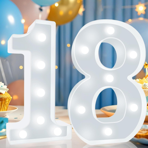 Does Not Apply Decorative Led Light Up Numbers, 18th Birthday Decoration For Her Him, Cool Whit Does Not Apply Decorative Led Light Up Numbers, 18th Birthday Decoration For Her Him, Cool Whit