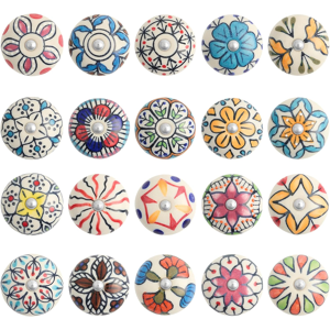 Does Not Apply Exclusive Hand Painted Ceramic Knobs For Drawers, Cabinets And Kitchen Doors - V Does Not Apply Exclusive Hand Painted Ceramic Knobs For Drawers, Cabinets And Kitchen Doors - V