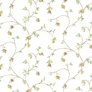 Ck36607 - Kitchen Style 3 Leafy Fruit Trail Multicoloured Galerie Wallpaper Ck36607 - Kitchen Style 3 Leafy Fruit Trail Multicoloured Galerie Wallpaper