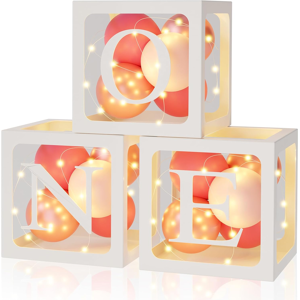 Does Not Apply 1st Birthday Decorations Boxes For Girls, 3pcs Light Strings And 3pcs One Balloo Does Not Apply 1st Birthday Decorations Boxes For Girls, 3pcs Light Strings And 3pcs One Balloo