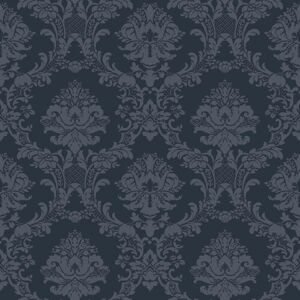 Sb37912 - Simply Silks 4 Classic Damask Navy Galerie Wallpaper Sb37912 - Simply Silks 4 Classic Damask Navy Galerie Wallpaper