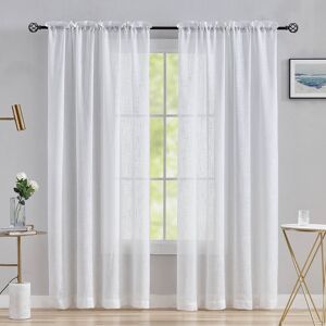 Does Not Apply Home Brilliant Living Room Curtains 84 Inch Long Semi Sheer Net Curtains Whit... Does Not Apply Home Brilliant Living Room Curtains 84 Inch Long Semi Sheer Net Curtains Whit...
