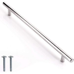 Does Not Apply 3x Polished Chrome T Bar Pull Handles 294mm For Cupboards, Cabinets, Drawers, Wa Does Not Apply 3x Polished Chrome T Bar Pull Handles 294mm For Cupboards, Cabinets, Drawers, Wa