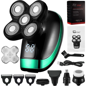 Does Not Apply Rechargeable Electric Razor For Men, Type 4d, Includes 5 Floating Heads Does Not Apply Rechargeable Electric Razor For Men, Type 4d, Includes 5 Floating Heads