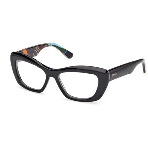 Emilio Pucci Pucci Ep5273 005 Black/texture 53/16/140 Woman Eyewear Frame Emilio Pucci Pucci Ep5273 005 Black/texture 53/16/140 Woman Eyewear Frame