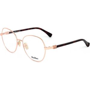 Max Mara Maxmara Mm5034 033 Pink Gold 54/17/140 Woman Eyewear Frame Max Mara Maxmara Mm5034 033 Pink Gold 54/17/140 Woman Eyewear Frame