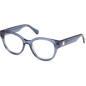 Max&co. Max &co Mo5180 090 Shiny Blue 49/18/135 Woman Eyewear Frame Max&co. Max &co Mo5180 090 Shiny Blue 49/18/135 Woman Eyewear Frame