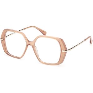 Max Mara Maxmara Mm5175 045 Shiny Light Brown 52/15/135 Woman Eyewear Frame Max Mara Maxmara Mm5175 045 Shiny Light Brown 52/15/135 Woman Eyewear Frame