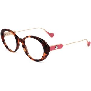 Moncler Ml5055 055 Coloured Havana 52/20/145 Woman Eyewear Frame Moncler Ml5055 055 Coloured Havana 52/20/145 Woman Eyewear Frame