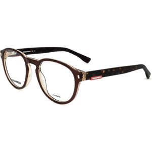 Dsquared2 D2 0049 I7q Brown Beige 51/21/145 Man Eyewear Frame Dsquared2 D2 0049 I7q Brown Beige 51/21/145 Man Eyewear Frame