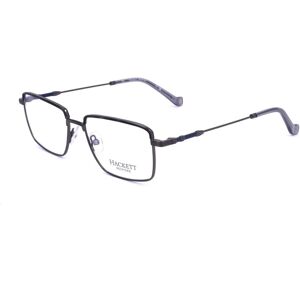 Hackett Gray Full-Rim Metal Rectangle Optical Frames with Blue-Filter Lenses Hackett Gray Full-Rim Metal Rectangle Optical Frames with Blue-Filter Lenses