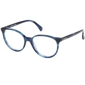 Max Mara Maxmara Mm5084 092 Blue/striped 53/17/140 Woman Eyewear Frame Max Mara Maxmara Mm5084 092 Blue/striped 53/17/140 Woman Eyewear Frame