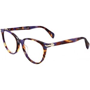Rag & Bone Rnb3027 Blue Havana 51/18/140 Woman Eyewear Frame Rag & Bone Rnb3027 Blue Havana 51/18/140 Woman Eyewear Frame