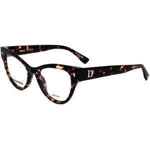 Dsquared2 D2 0070 Havana Black 49/19/145 Woman Eyewear Frame Dsquared2 D2 0070 Havana Black 49/19/145 Woman Eyewear Frame
