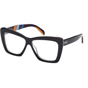 Emilio Pucci Pucci Ep5260 005 Black/texture 56/12/140 Woman Eyewear Frame Emilio Pucci Pucci Ep5260 005 Black/texture 56/12/140 Woman Eyewear Frame