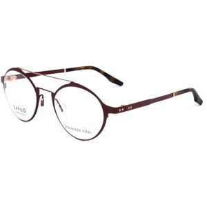 Safilo Canalino 01 Mat Burgundy Mat Red Gold 48/20/140 Man Eyewear Frame Safilo Canalino 01 Mat Burgundy Mat Red Gold 48/20/140 Man Eyewear Frame