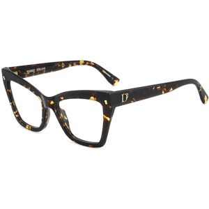 Dsquared2 D2 0152 086 Havana 54/19/145 Woman Eyewear Frame Dsquared2 D2 0152 086 Havana 54/19/145 Woman Eyewear Frame